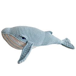 Crochet Whale - Light Blue