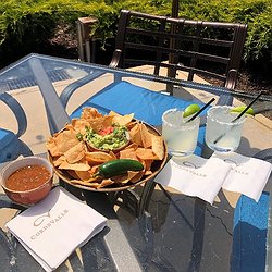 Chips, Salsa & Guacamole with Two Signature Heat Margaritas